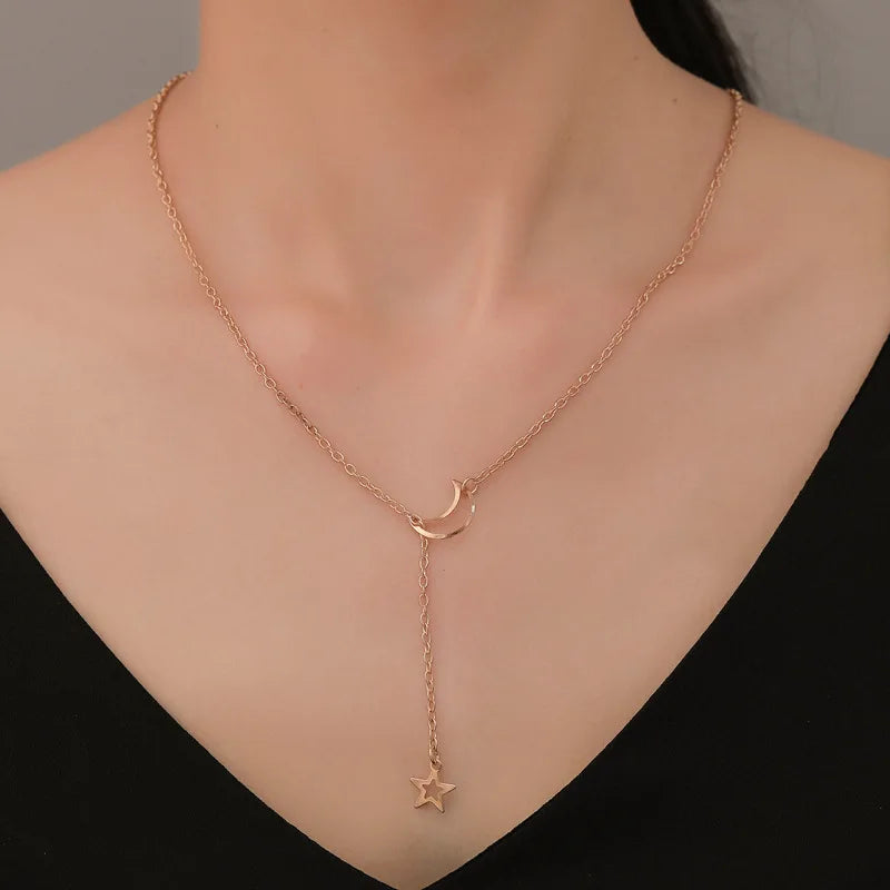 New Moon Star Necklace