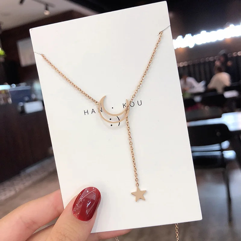 New Moon Star Necklace