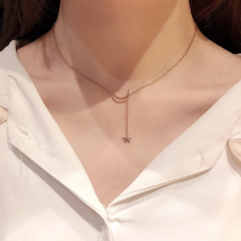 New Moon Star Necklace