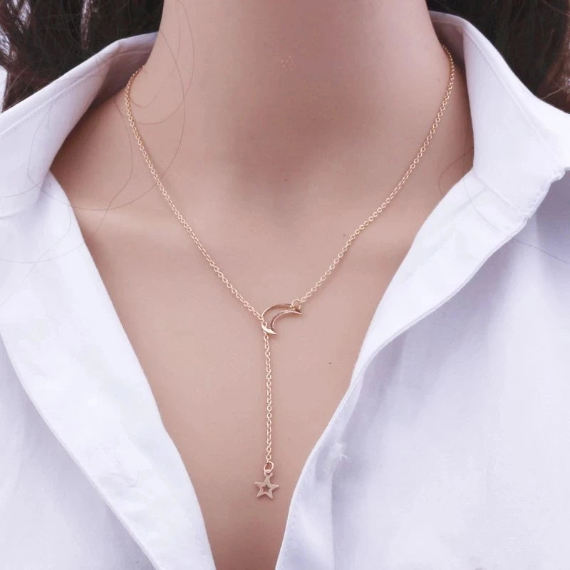 New Moon Star Necklace